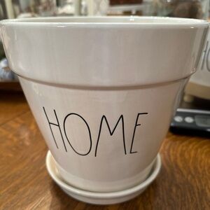 Rae Dunn “Home” Glazed Ceramic 8” Planter